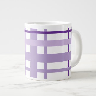 Grande Tasse Purple Striped Pattern 
