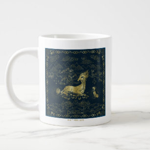 Grande Tasse Qilin Au Repos Tapisserie d'or