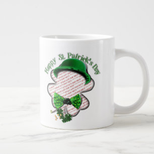 Grande Tasse Quatre feuilles Clover St Patrick's Day Photo