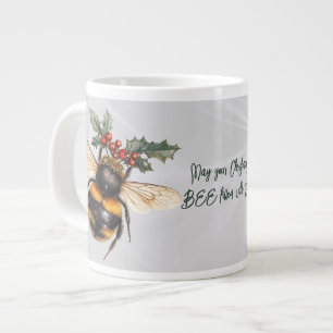 Grande Tasse Que votre Noël soit rempli de joie d'abeille