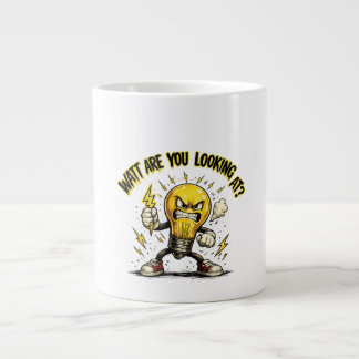 Grande Tasse Qu'est-ce que vous regardez ? Ampoule furieuse drô