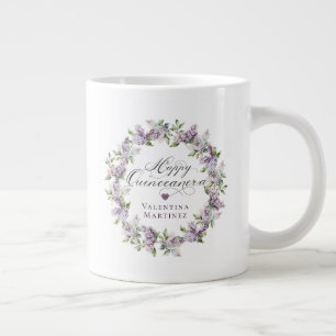 Grande Tasse Quinceanera Anniversaire Cadeau Purple Lilac