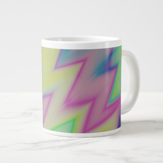 Grande Tasse Rainbow Zigzags
