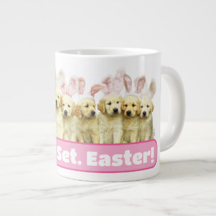 Grande Tasse Rangée de lapins chiots