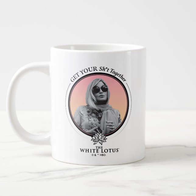 Grande Tasse Rassemblez votre sh*t - Le Lotus Blanc (Gauche)