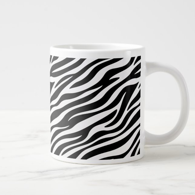 Grande Tasse Rayures de zèbre Motif sans couture Impression d'a (Droite)