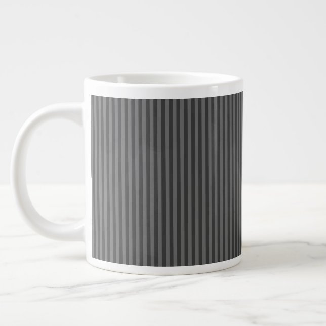 Grande Tasse Rayures Grises (Gauche)