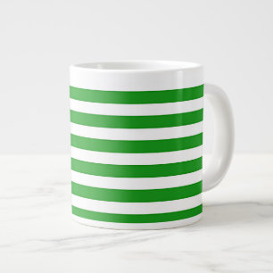 Grande Tasse Rayures vertes