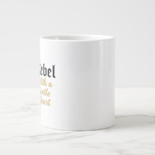 Grande Tasse Rebel avec une douce Typographie du Coeur Spéciali