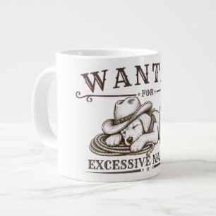 Grande Tasse Recherché pour sieste excessive Création western