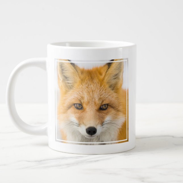 Grande Tasse Red Fox Portrait (Gauche)