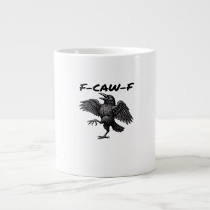 Grande Tasse Regard graphique essentiel vintage F Caw F
