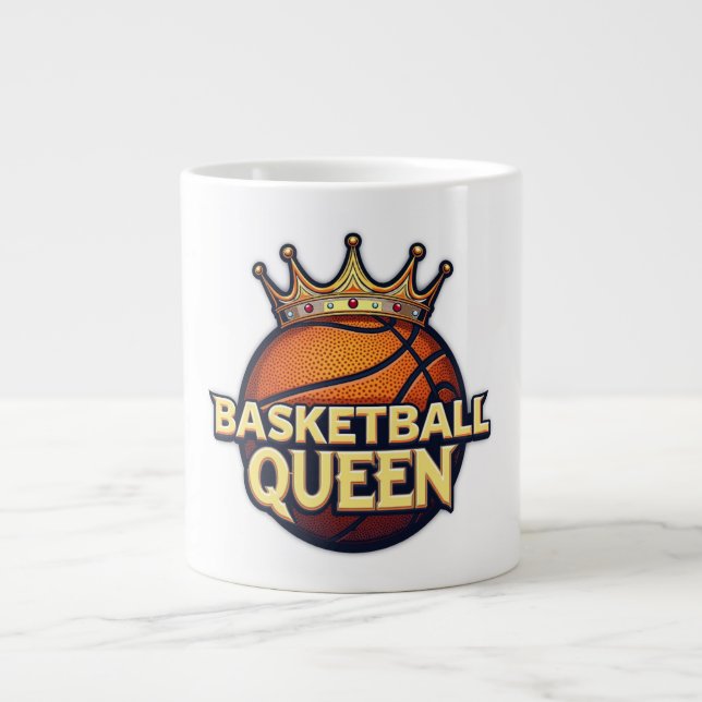 Grande Tasse Reine de basket-ball (Devant)