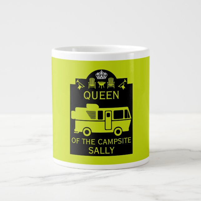 Grande Tasse Reine Du Camping (Devant)