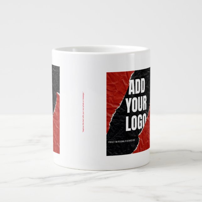 Grande Tasse Remplacez ce texte par votre propre photo ou messa (Devant)