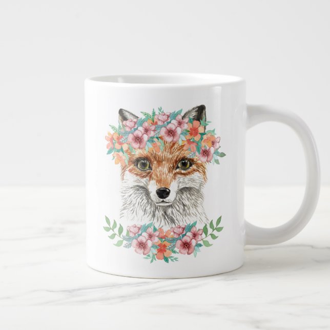 Grande Tasse Renard floral (Droite)