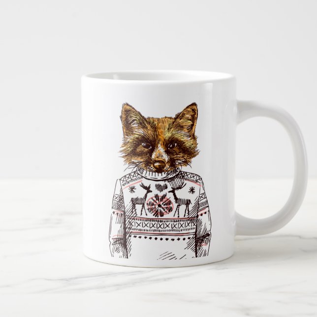 Grande Tasse Renard habillé (Droite)