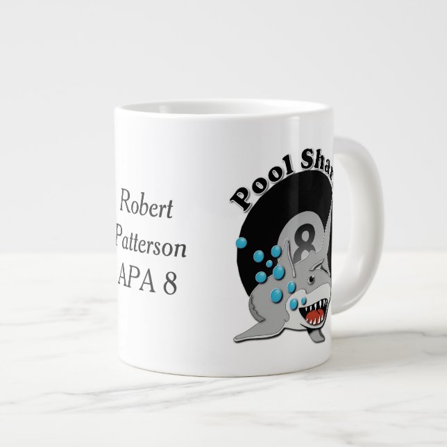 Grande Tasse Requin de piscine de huit boules (Devant droit)