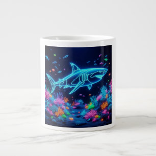 Grande Tasse Requin néon coloré