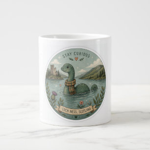 Grande Tasse Restez Curieux Cozy Cryptide Nessie Monstre du Loc