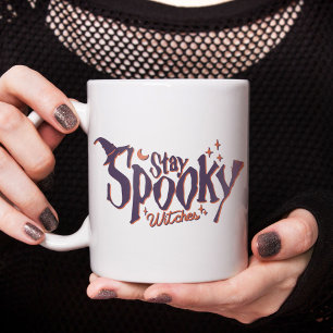 Grande Tasse Restez Éffrayant sorcière Halloween drôle