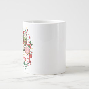 Grande Tasse Restez Joyeux Restez Douillet Noël Chocolat Chaud