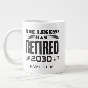 Grande Tasse Retraite personnalisée La Légende A Retraité