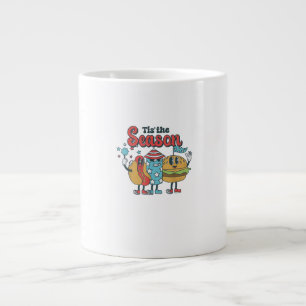 Grande Tasse Retro C'Est La Fête De Saison Dans La Famille Amér