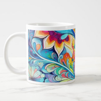Grande Tasse Rétro Hippsychedelique 70s 60s Hip