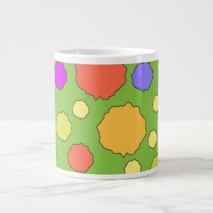 Grande Tasse Rétro point coloré gras vif