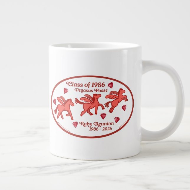 Grande Tasse Réunion rubis du Pegasus Posse (Droite)
