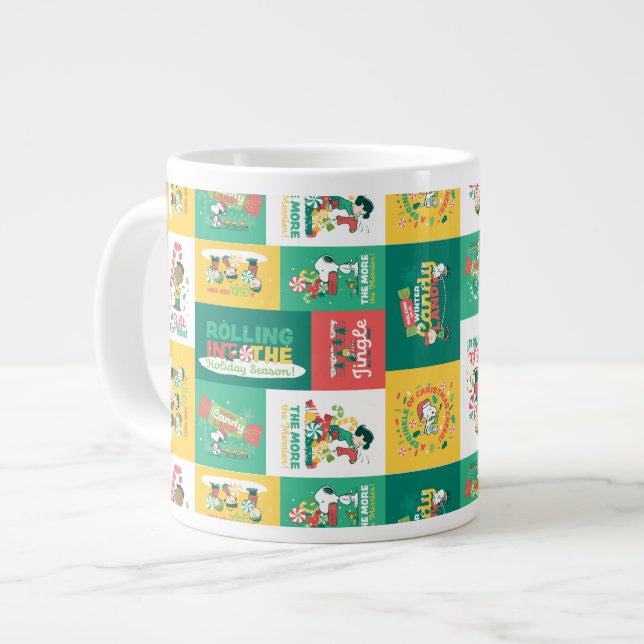 Grande Tasse Rêves de menthe à cacahuètes | Motif de vacances (Devant gauche)