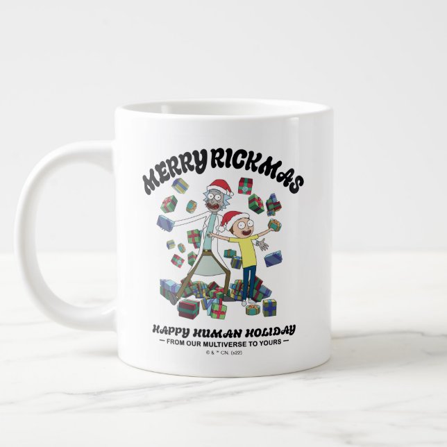 Grande Tasse Rick et Morty | Joyeux Rickmas présents (Gauche)
