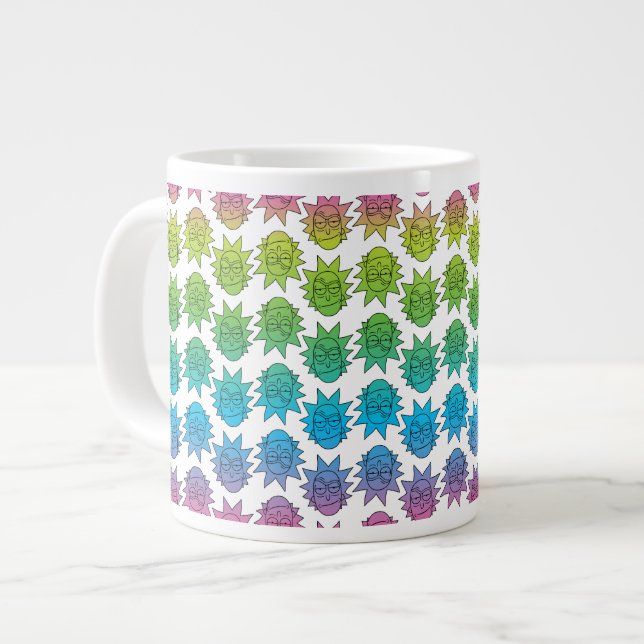 Grande Tasse RICK ET MORTY™| motif Rainbow Rick Head (Devant gauche)