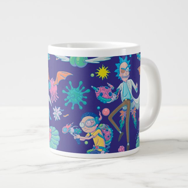 Grande Tasse RICK ET MORTY™| Parmi les Motifs de cellules infec (Devant droit)