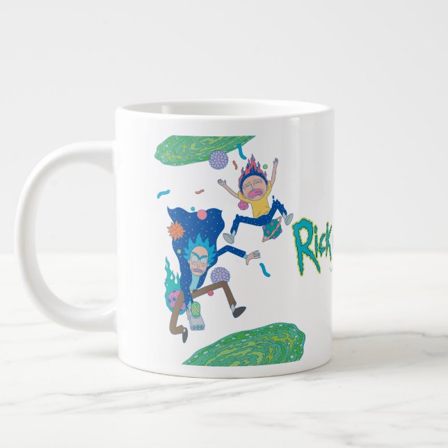 Grande Tasse RICK ET MORTY™| Saut de portail infecté (Gauche)