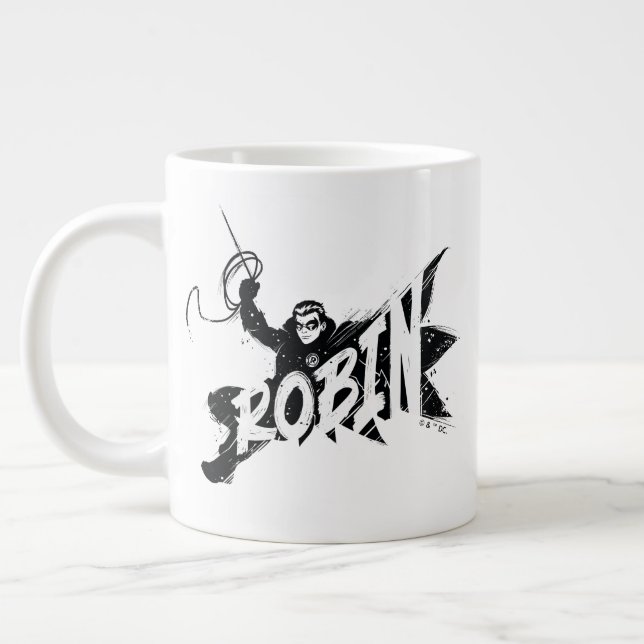 Grande Tasse Robin Ink Nom de la brosse (Gauche)