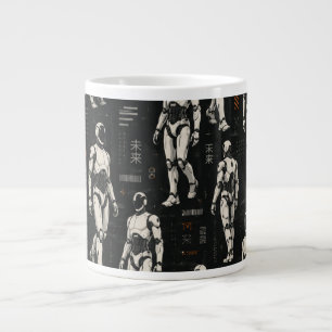 Grande Tasse Robot Humanoïde Futuriste Art de science-fiction