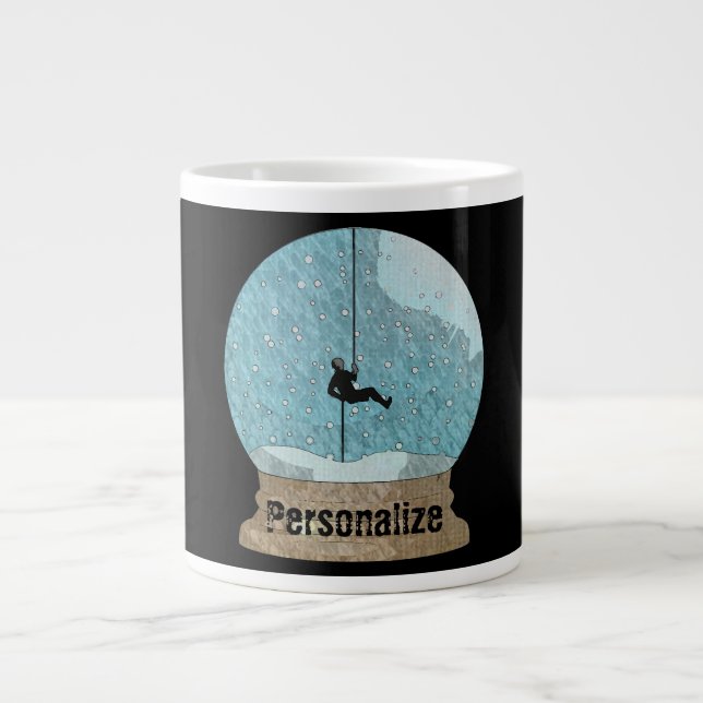 Grande Tasse Rocher grimpeur de corde repousser la neige globe  (Devant)