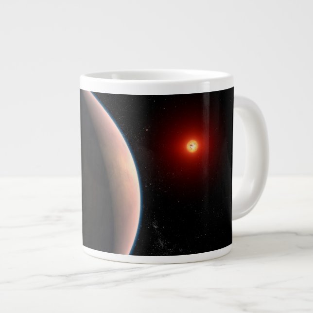 Grande Tasse Rocky Exoplanet Gj 486 B Orbitant Une Étoile Naine (Devant droit)