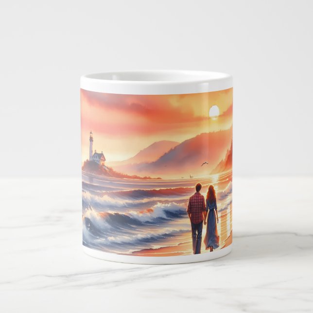 Grande Tasse Romantic Coastal Sunset Lighthouse Walk (Devant)