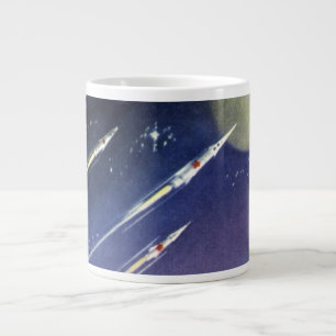 Grande Tasse Roquettes de science-fiction vintages dans l'espac
