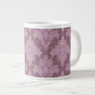 Grande Tasse Rose Mauve Lilas Lavande Poussiéreuse Élégant Dama