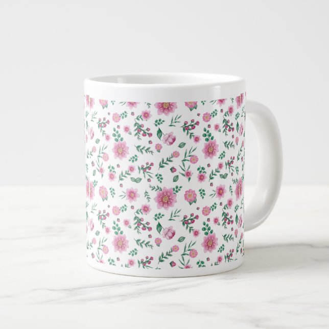 Grande Tasse Rose Roses Galore (Devant droit)