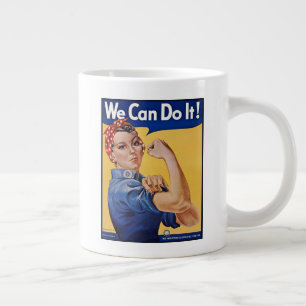 Grande Tasse Rosie le Riveter : Une femme forte pour l'autonomi