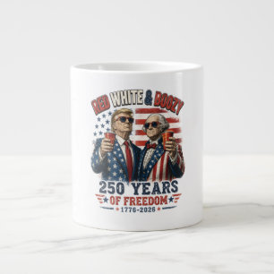Grande Tasse Rouge Blanc Boozy Trump George Washington 250
