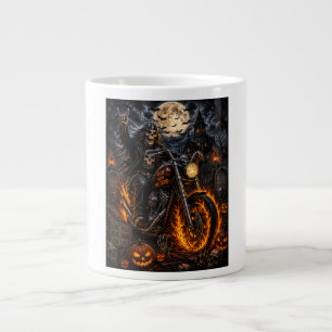 Grande Tasse Rouler avec les Morts – Motard d'Halloween