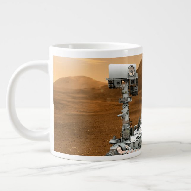 Grande Tasse Rover Curiosity Du Laboratoire Scientifique Mars.  (Gauche)