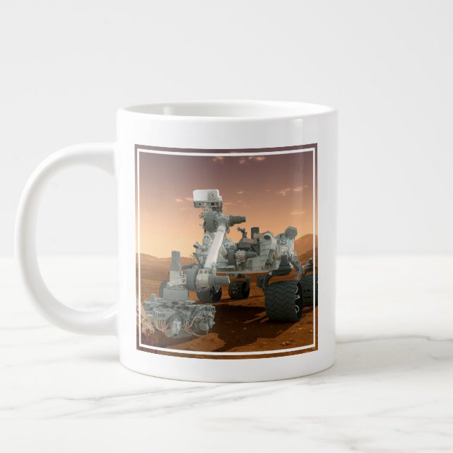 Grande Tasse Rover Curiosity Du Laboratoire Scientifique Mars.  (Gauche)