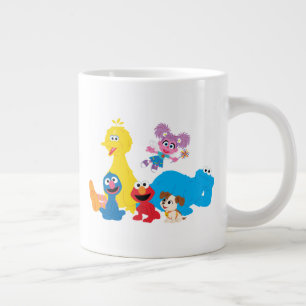Grande Tasse Rue Sésame Amis Colorés de Rue Sésame